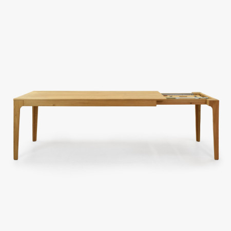 Ausziehbarer Holztisch - Eiche 180 cm lang