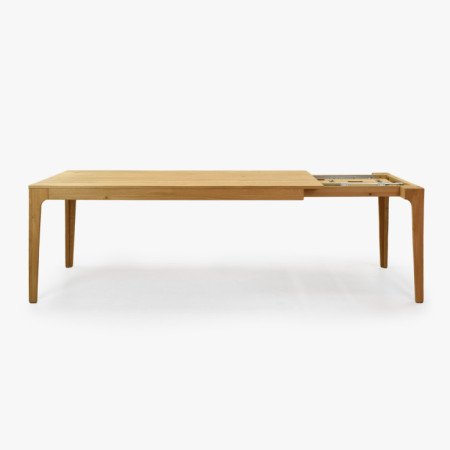 Ausziehbarer Holztisch - Eiche 180 cm lang