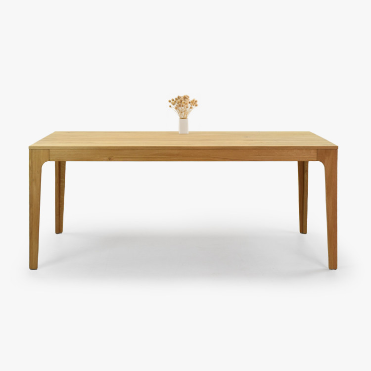 Ausziehbarer Holztisch - Eiche 180 cm lang