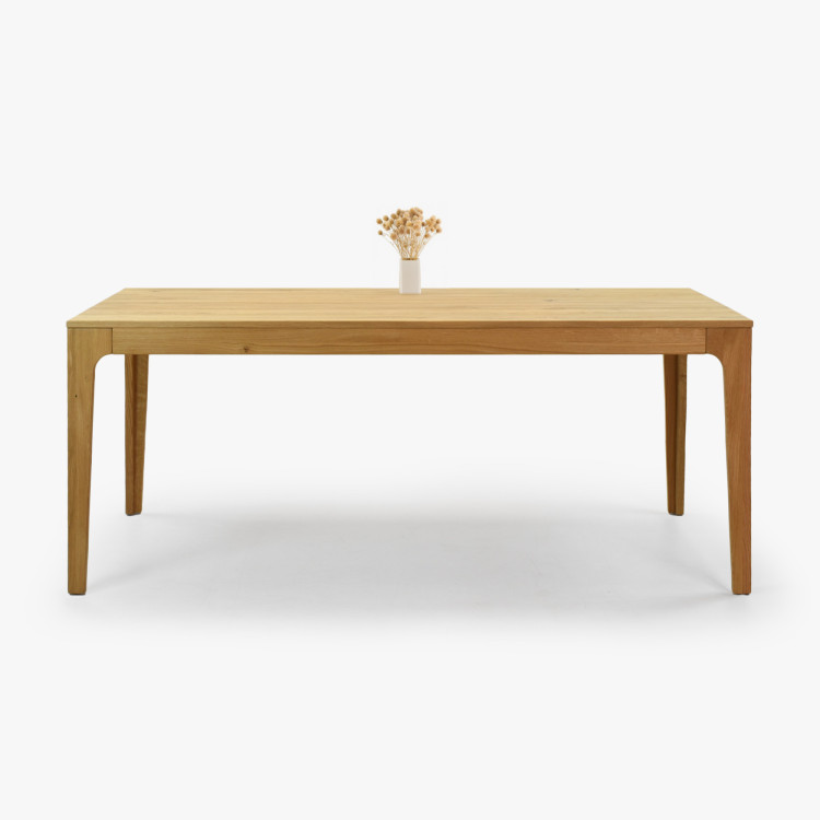 Ausziehbarer Holztisch - Eiche 180 cm lang