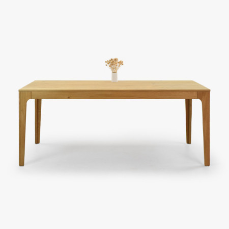 Ausziehbarer Holztisch - Eiche 180 cm lang