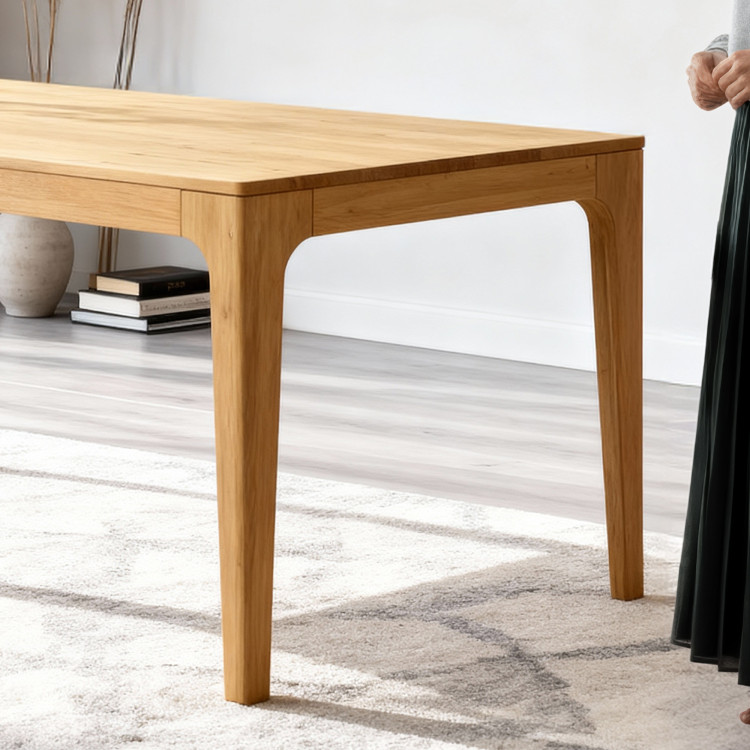 Ausziehbarer Holztisch - Eiche 180 cm lang