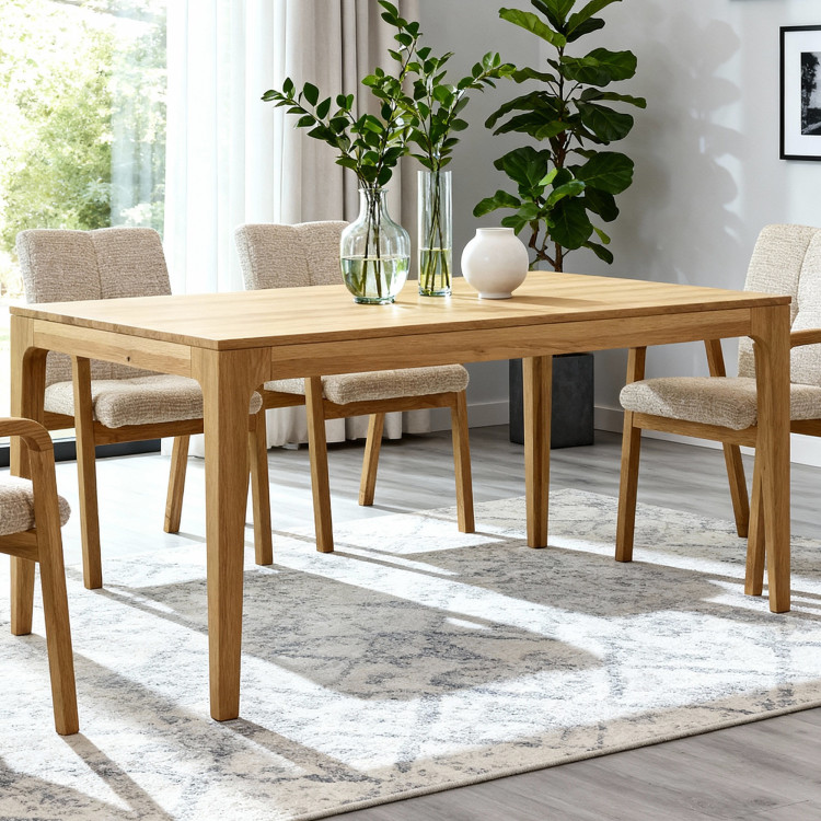 Ausziehbarer Holztisch - Eiche 180 cm lang