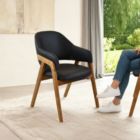 Jedezimmer-Set aus massiver Eiche Lucas + Beny