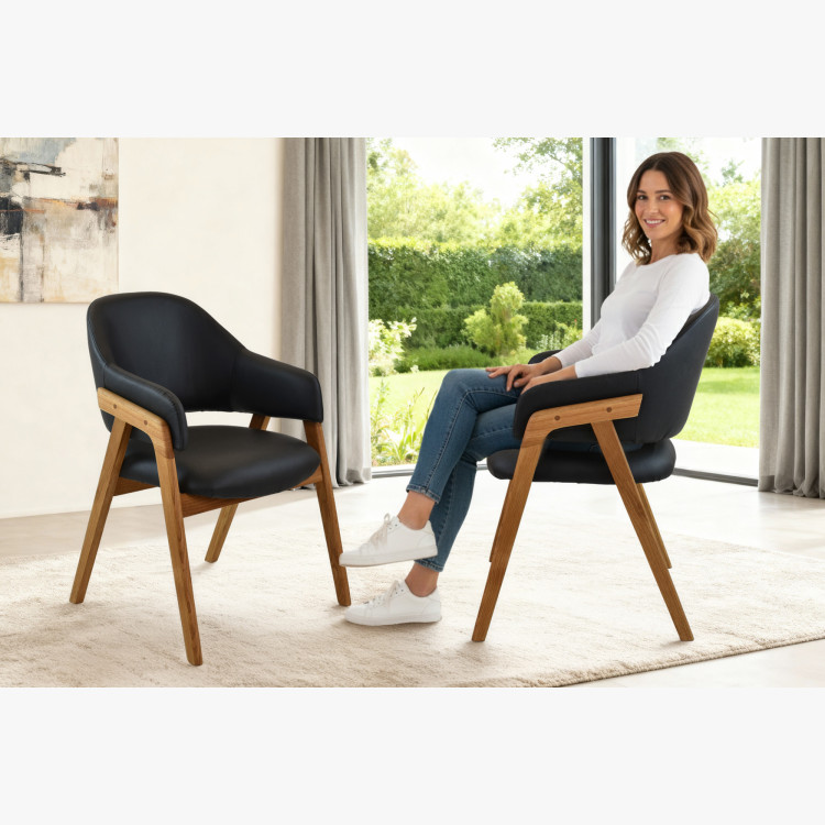 Jedezimmer-Set aus massiver Eiche Lucas + Beny