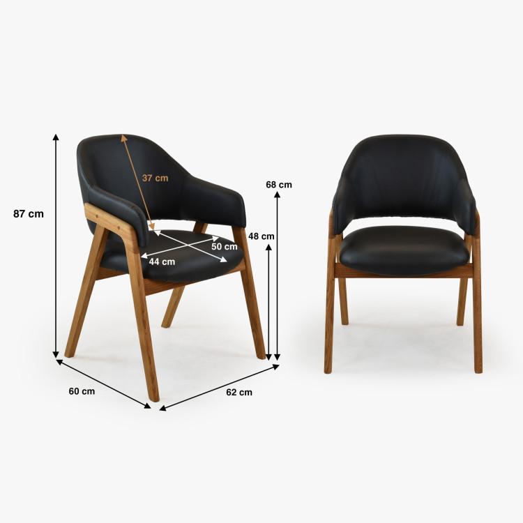 Jedezimmer-Set aus massiver Eiche Lucas + Beny