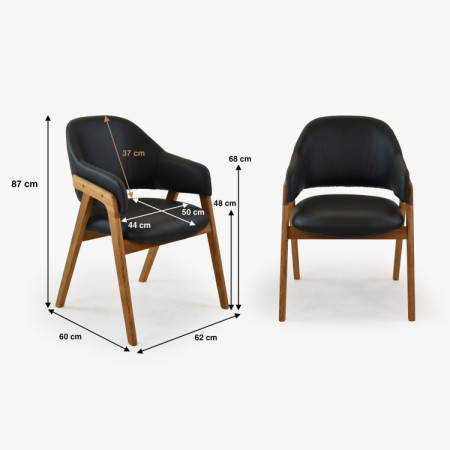 Jedezimmer-Set aus massiver Eiche Lucas + Beny