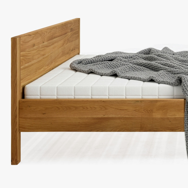 Einzel- oder Doppelbett aus Eiche 90 x 200 cm – robust & massiv