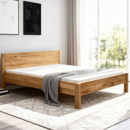 Ehebett aus Eiche Richard 160 x 200 cm - Massiv & Stabil