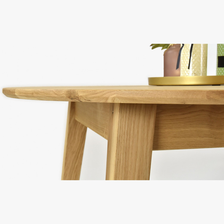 Runder Esstisch Massiv Eiche, Janov 90 cm