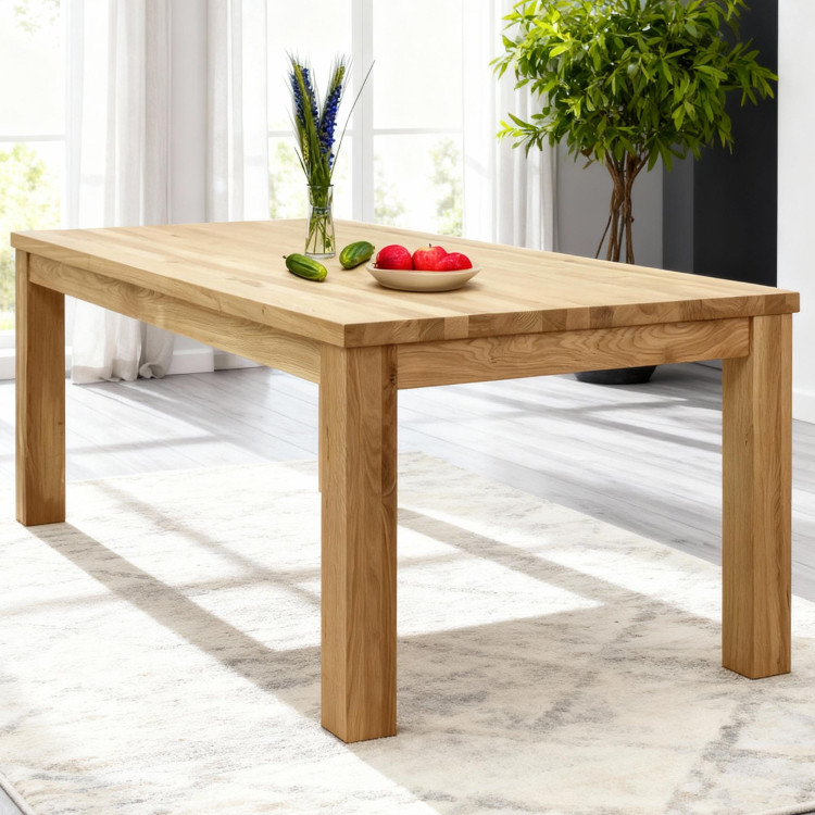 Massiver Eichen-Esstisch 200 x 100 cm