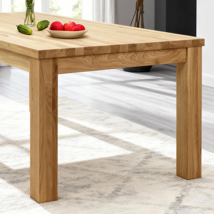 Massiver Eichen-Esstisch 200 x 100 cm