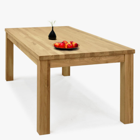 Massiver Eichen-Esstisch 200 x 100 cm