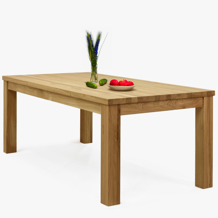 Massiver Eichen-Esstisch 200 x 100 cm