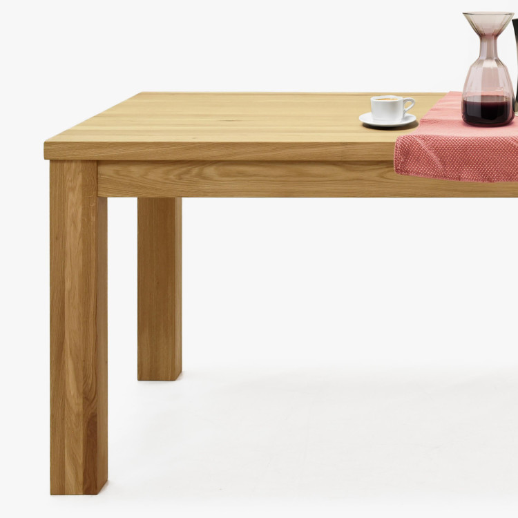 Massiver Eichen-Esstisch 200 x 100 cm