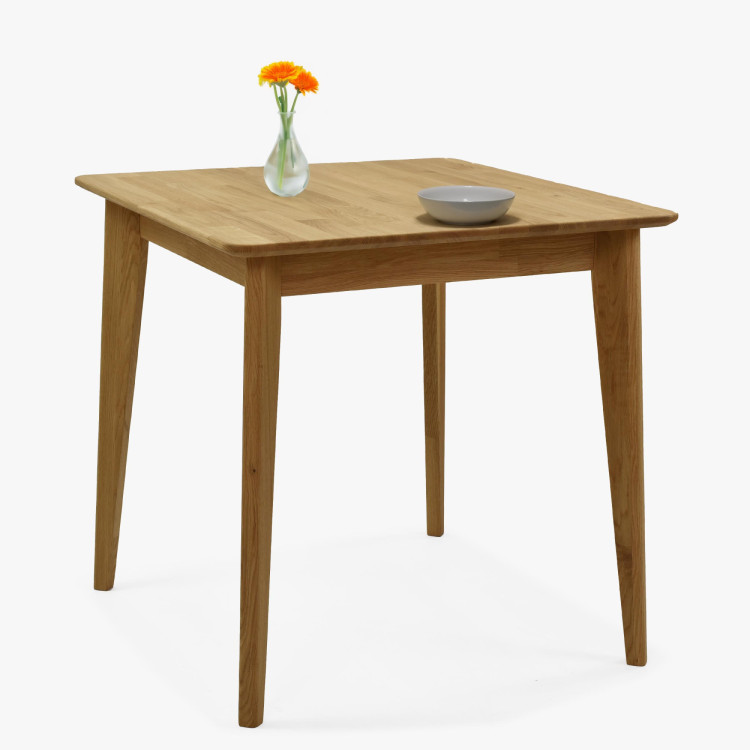 Člärförmiger Holztisch 75 x 75 cm