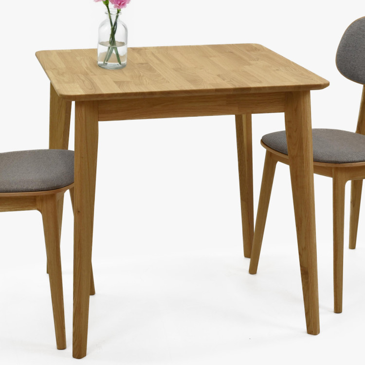 Člärförmiger Holztisch 75 x 75 cm