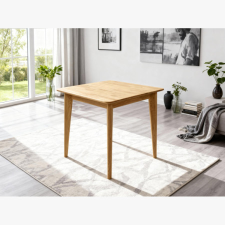 Člärförmiger Holztisch 75 x 75 cm
