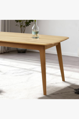 Luxuriöser Eichentisch 160 x 90 cm mit Ausziehfunktion 2