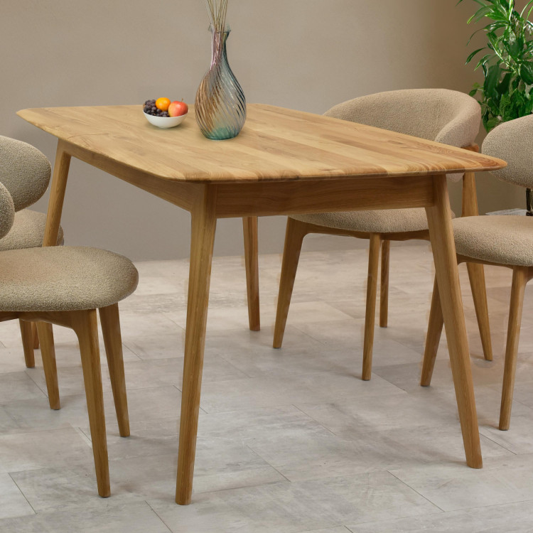 Luxuriöser Eichentisch 160 x 90 cm mit Ausziehfunktion