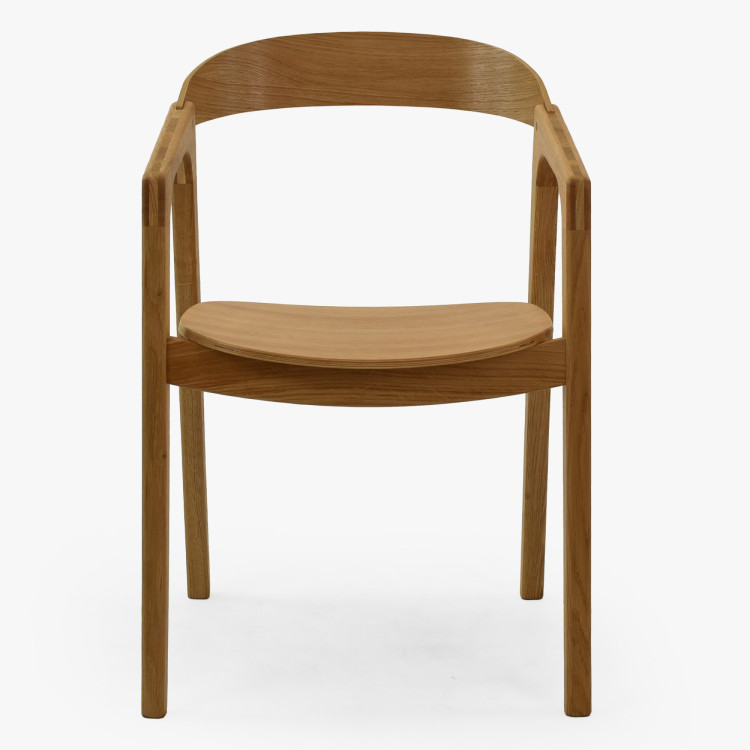 Eichenstuhl mit Armlehnen