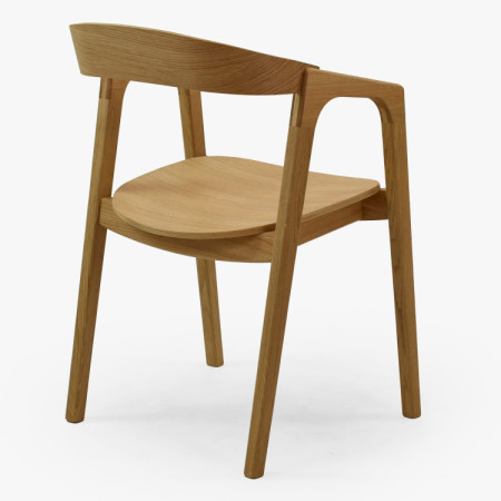 Eichenstuhl mit Armlehnen