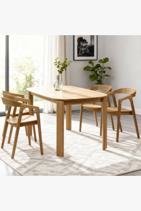 Designierter Holzesstisch 160 x 90 cm 2