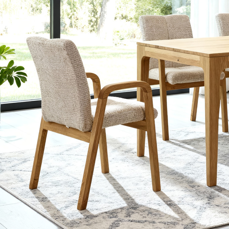 Rozklappbarer Esstisch Lukas 180x90 und Stuhl Ori