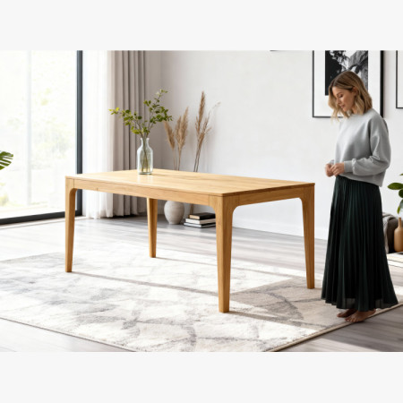 Rozklappbarer Esstisch Lukas 180x90 und Stuhl Ori