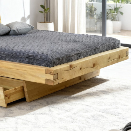 Massives Bett Matúš 160x200 cm aus Fichte für 2 Personen