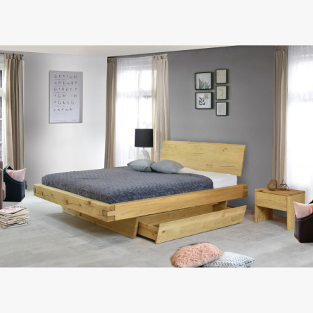 Massives Bett Matúš 160x200 cm aus Fichte für 2 Personen