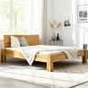 Doppelbett aus massiver Eiche 160-180 cm natur geölt
