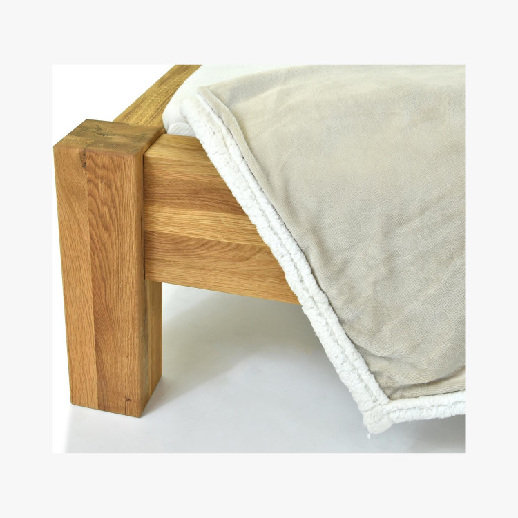 Man­del­bett aus massiver Eiche, Dunaj 180 x 200 cm