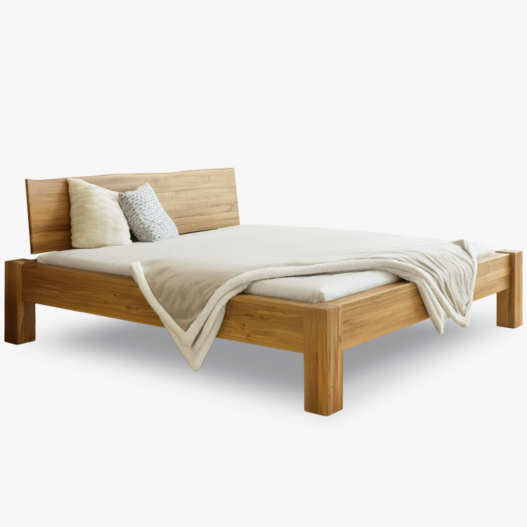 Man­del­bett aus massiver Eiche, Dunaj 180 x 200 cm