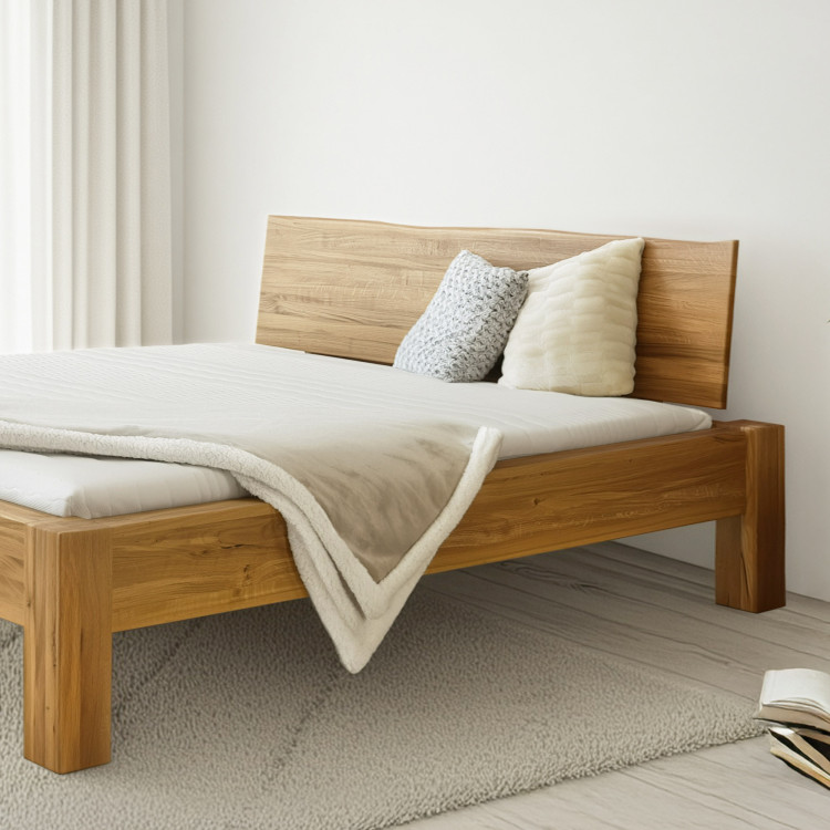 Man­del­bett aus massiver Eiche, Dunaj 180 x 200 cm