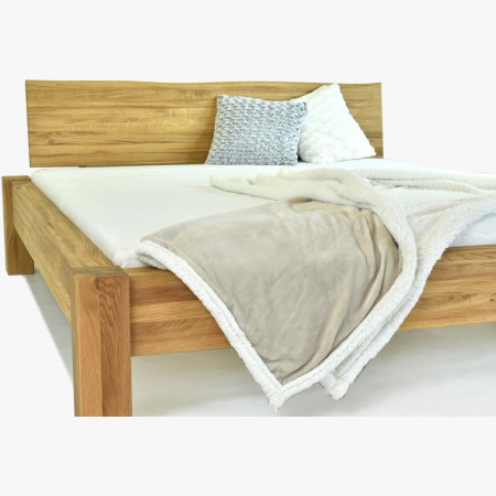 Man­del­bett aus massiver Eiche, Dunaj 180 x 200 cm