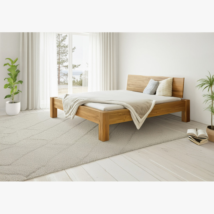 Man­del­bett aus massiver Eiche, Dunaj 180 x 200 cm