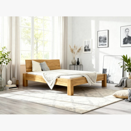 Man­del­bett aus massiver Eiche, Dunaj 180 x 200 cm