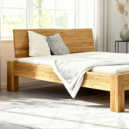 Man­del­bett aus massiver Eiche, Dunaj 180 x 200 cm