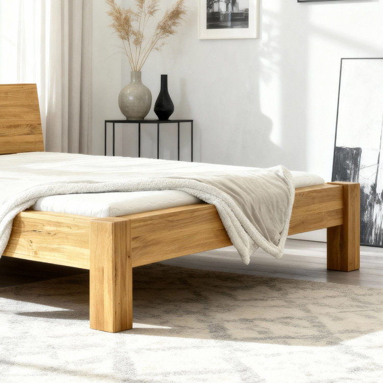 Man­del­bett aus massiver Eiche, Dunaj 180 x 200 cm