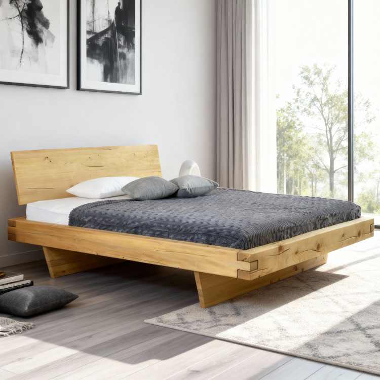 Masivholzbett Matúš 180x200 cm aus Fichte für 2 Personen