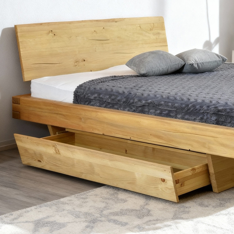 Masivholzbett Matúš 180x200 cm aus Fichte für 2 Personen