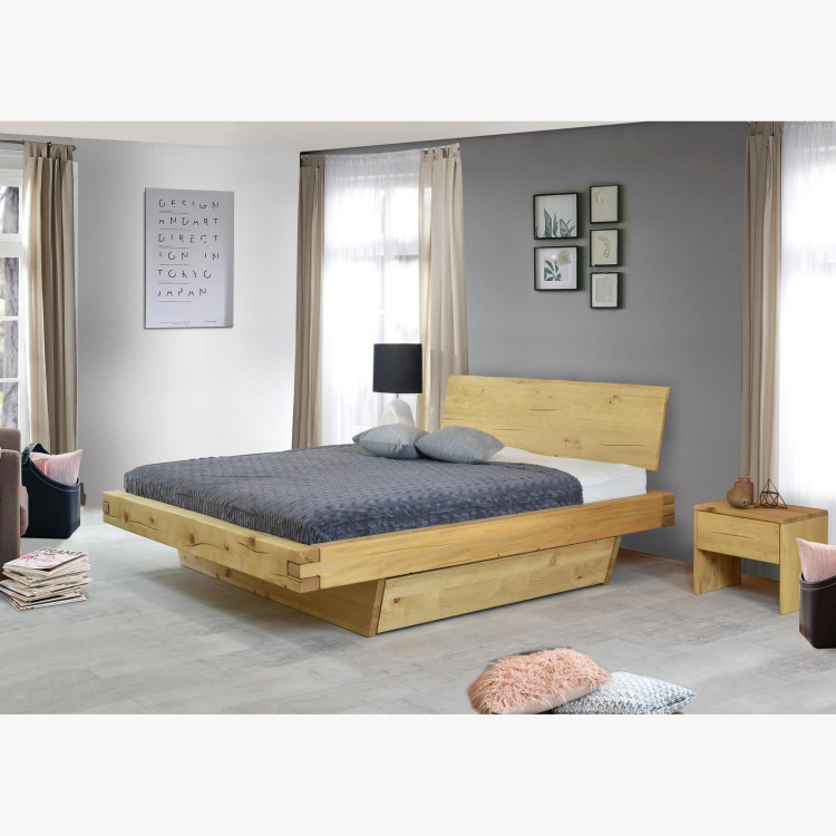 Masivholzbett Matúš 180x200 cm aus Fichte für 2 Personen