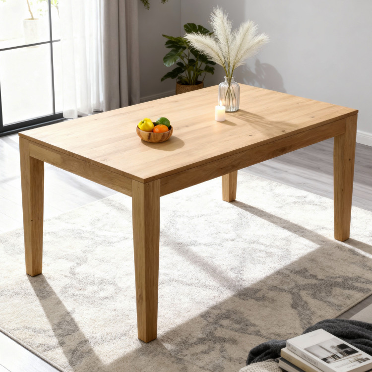 Massivholz Ausziehbarer Eiche Tisch 160 - 210 cm