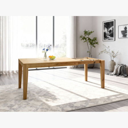 Massivholz Ausziehbarer Eiche Tisch 160 - 210 cm