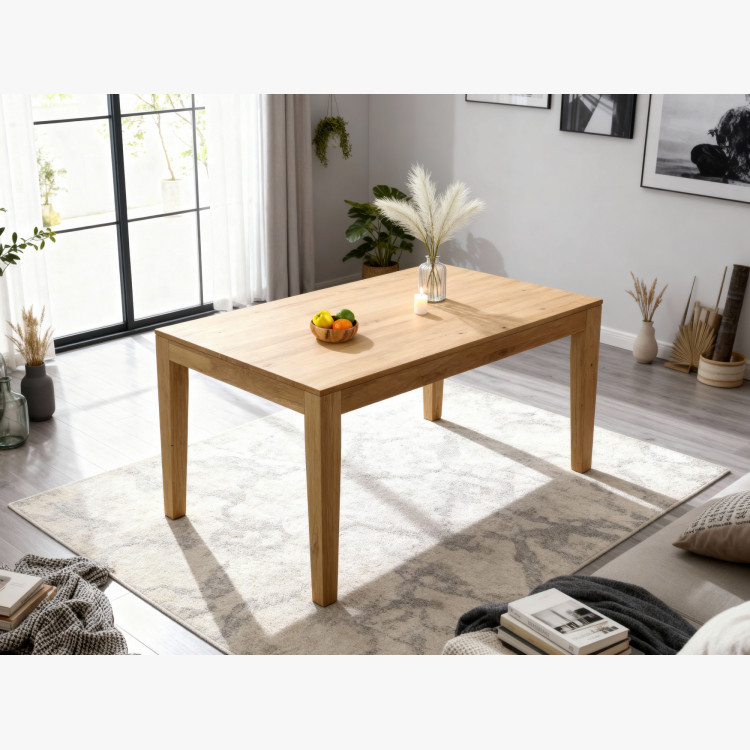 Massivholz Ausziehbarer Eiche Tisch 160 - 210 cm