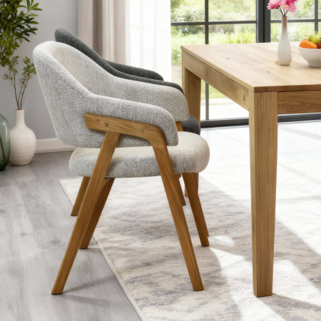 Massivholz Ausziehbarer Eiche Tisch 160 - 210 cm