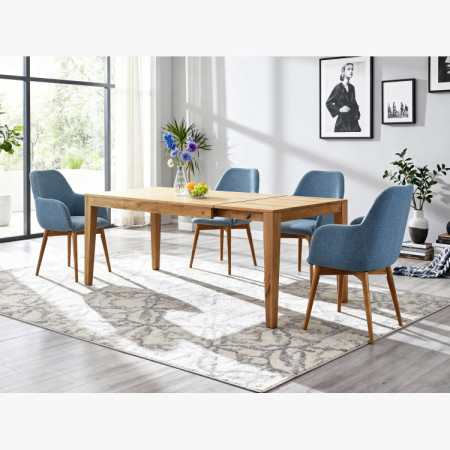 Massivholz Ausziehbarer Eiche Tisch 160 - 210 cm