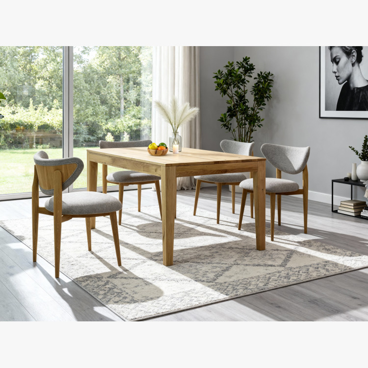 Massivholz Ausziehbarer Eiche Tisch 160 - 210 cm