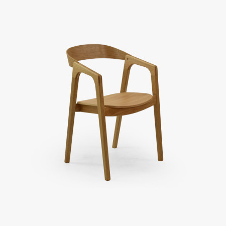 Jídelní set Eichenholz Tisch Robi 160 x 90 und Designstühle Brando